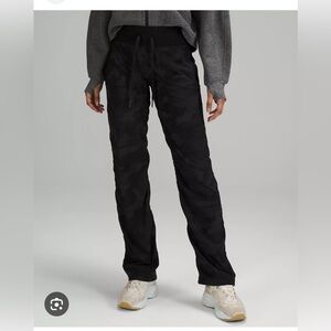NWT lululemon Dance Studio Mid-Rise Pant *Regular, Black, Size 12